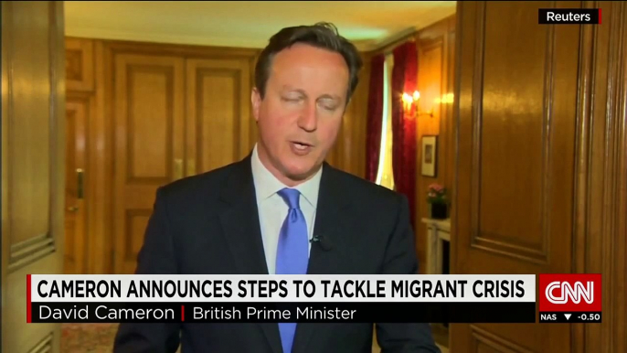 British Prime Minister vows to help with migrant crisis