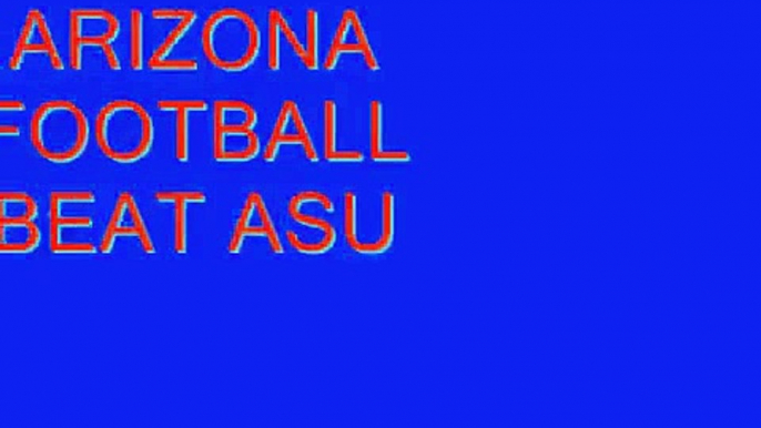 Arizona Wildcats - Arizona State Sun Devils Football Duel in The Desert 11/19/11
