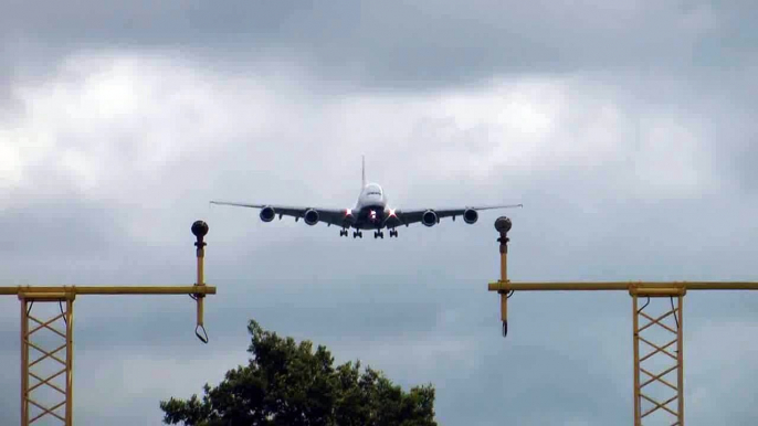 British Airways BA A380 Delivery Landing Heathrow Airport *SLOW MOTION*