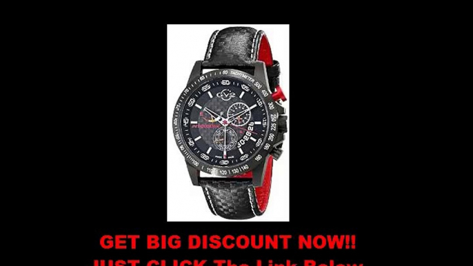 FOR SALE GV2 by Gevril Men's 9900 Scuderia Analog Display Swiss Quartz Black Watch