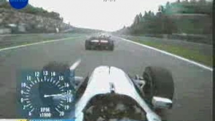 Hakkinen double Schumacher à Spa 2000