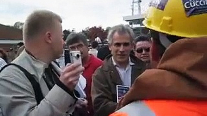 Tito the Builder at McCain Rally (starring David the "Journalist")