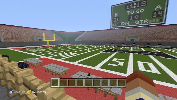 Building a City in Minecraft (Xbox 360 Edition) #25 - The Football Field