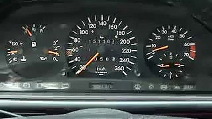 W124 500E 0 - 260 km/h