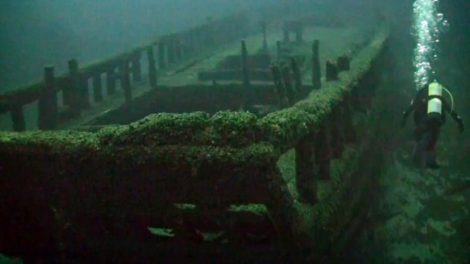 Scuba Diving the Northerner Shipwreck in Lake Michigan