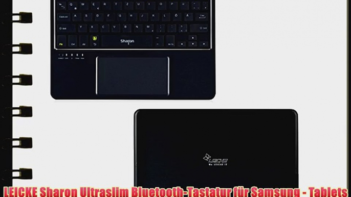 LEICKE Sharon Ultraslim Bluetooth-Tastatur f?r Samsung - Tablets und Smartphones | Integriertes