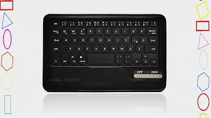 Ledeli Bluetooth QWERTZ deutsche Tastatur 7 und 8 Keyboard Schutzh?lle Case Cover Tasche H?lle