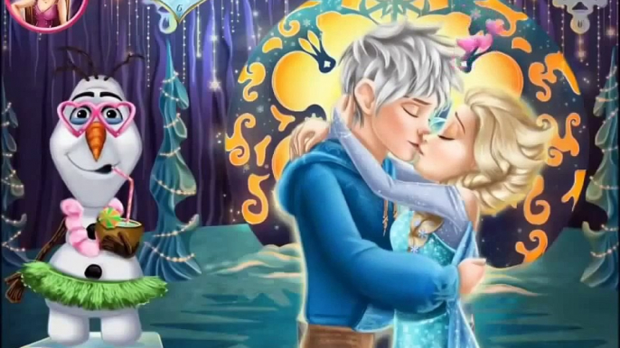 Disney Princess Elsa Kissing Jack Frost Gameplay-Fun Frozen Games-Kissing Games