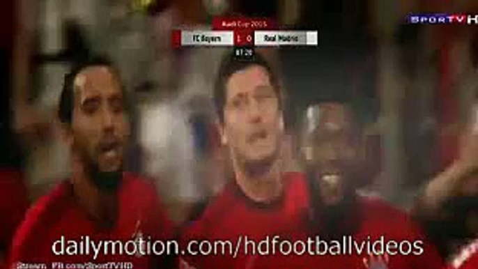 Goal Robert Lewandowski Bayern Munchen 1-0 Real Madrid Audi Cup Final 2015  HD