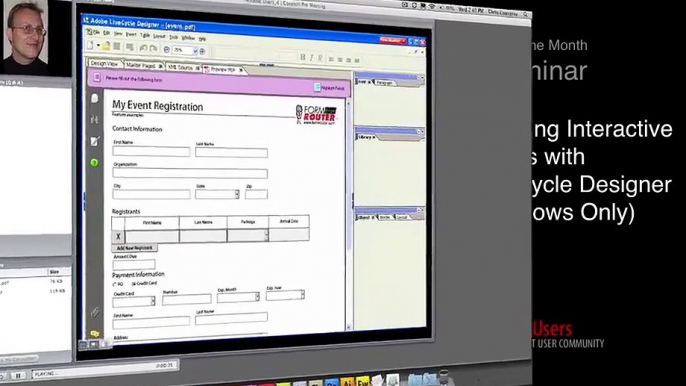 AUC eSeminar: Creating Interactive Forms with LiveCycle Designer (Windows Only)