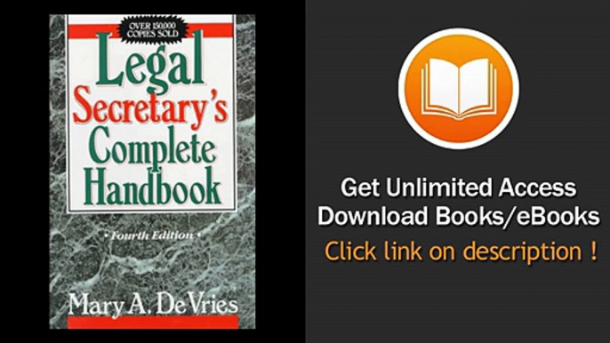 [Download PDF] Legal Secretarys Complete Handbook Fourth Edition