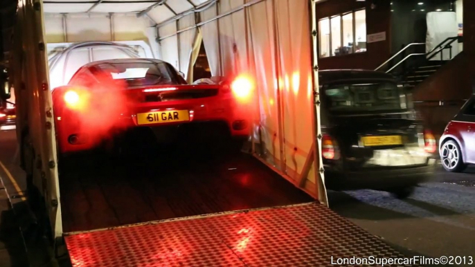 Enzo, F50 and F40! on the streets of busy London