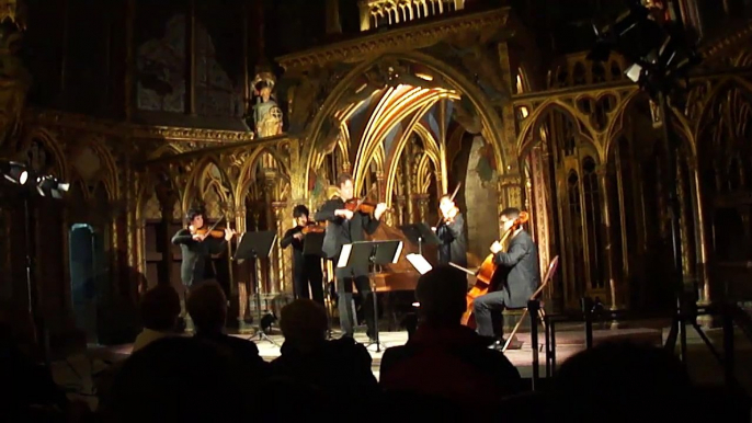 Strings concert at Sainte Chapelle on the Île de la Cité in Paris