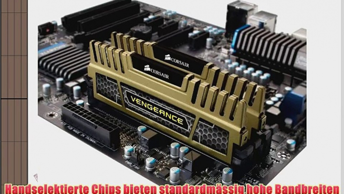 Corsair Vengeance Gr?n 16GB (2x8GB) DDR3 1600 MHz (PC3 12800) Desktop Arbeitsspeicher (CMZ16GX3M2A1600C9G)