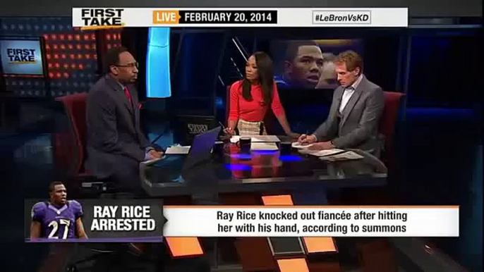 ESPN First Take- Ray Rice beats up his fiancee