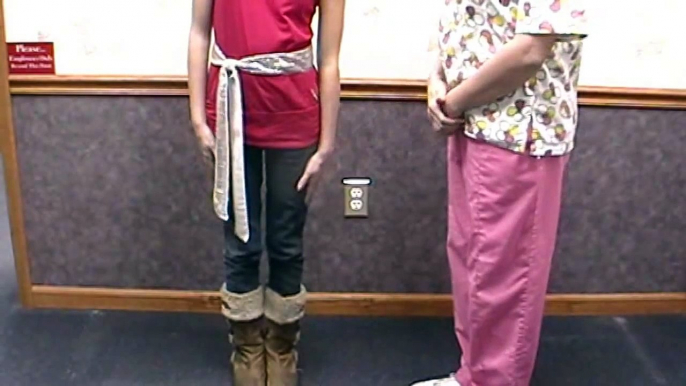 Child Posture Exam.  Troy, Ohio OH Chiropractor Dr. Jack Adrian ChiroCenter Chiropractic