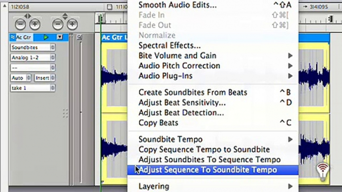 HOW TO: Digital Performer-Tempo-Set Soundbite Tempo-TIP