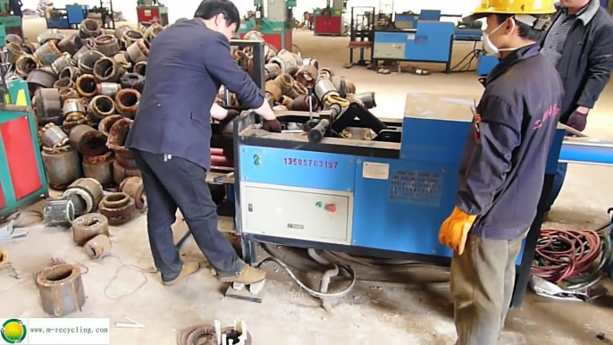 Scrapping Industrial Electric Motor  machine---copper recycling