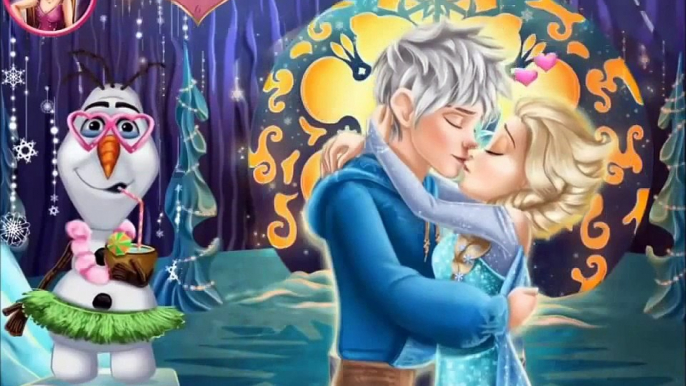 Disney Princess Elsa Kissing Jack Frost Gameplay-Fun Frozen Games-Kissing Games