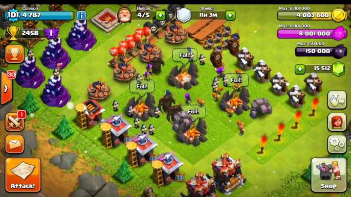 CLASH OF CLANS - $750! UPGRADING TO TOWN HALL 10 + GEMMING TO MAX GEM SPREE! EP.9 (MUST WATCH)