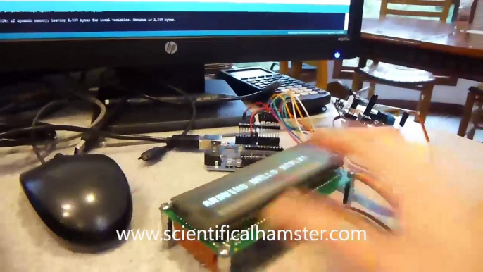 Arduino Driving Vacuum Florescent Display With ASCII Hexadecimal Code