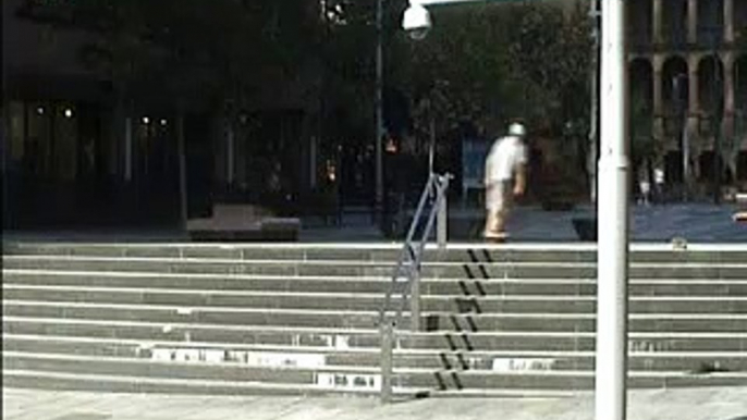 skateboarder ollie stairs sydney