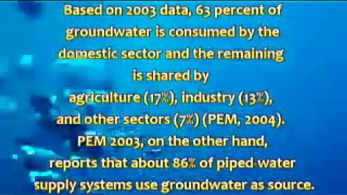 Surface & ground water, water pollution, waste water treatment