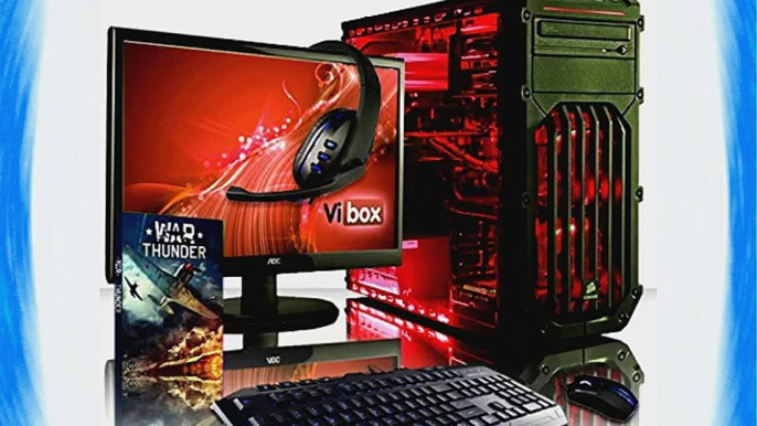 VIBOX Warrior Paket 4XLW - Schnell 4.1GHz 6-Core Hohe Spezifikation Desktop Gamer Gaming PC