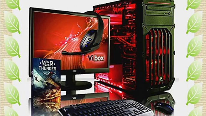 VIBOX Warrior Paket 4XS - Schnell 4.1GHz 6-Core Hohe Spezifikation Desktop Gamer Gaming PC