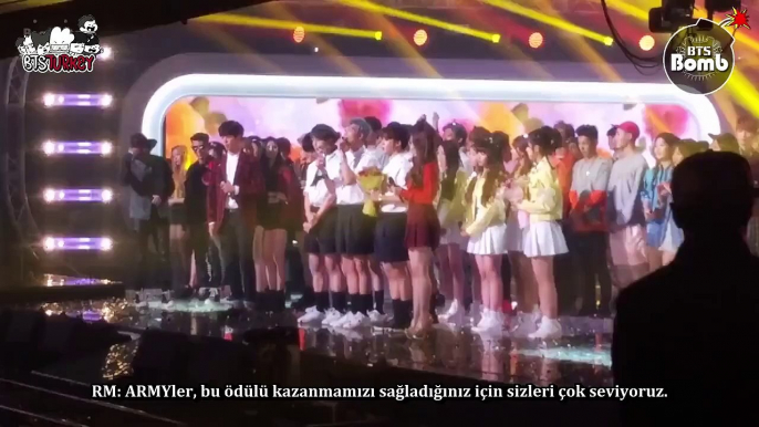 [BANGTAN BOMB] after KBS Music Bank 1st Place (Türkçe Altyazılı)