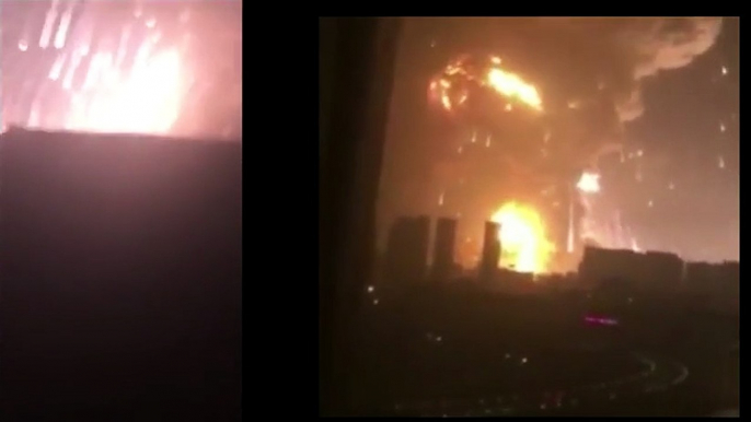 Tianjin, China Explosion Synced up