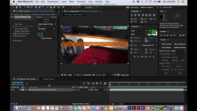 After Effects CC: 3D Camera Tracking Tutorial