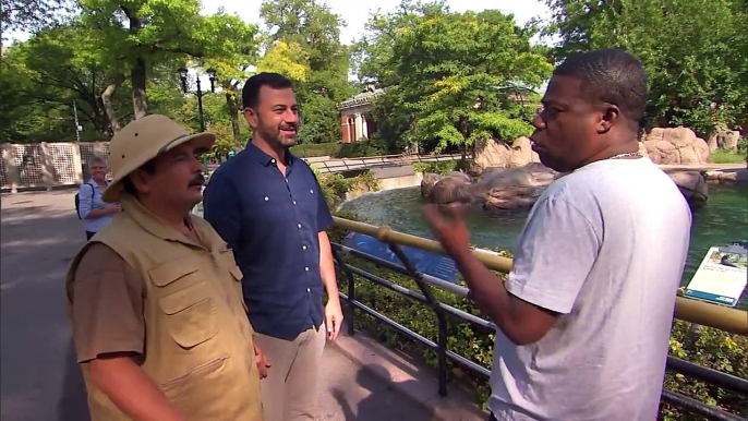 Tracy Morgan, Jimmy Kimmel & Guillermo Tour the Bronx Zoo