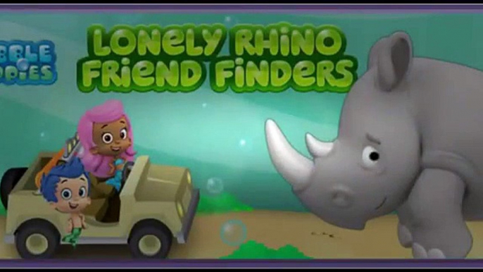 Nick jr Bubble Guppies Friend Finder Lonely Rhino Cartoon Animation Game Play Walkthrough