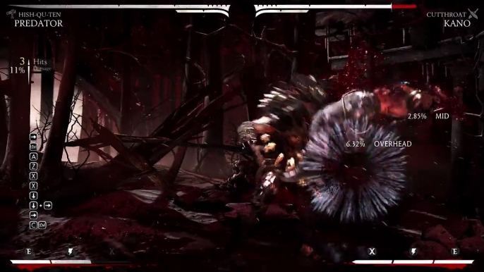 Mortal Kombat X - Predator Combos and Brutality Combos