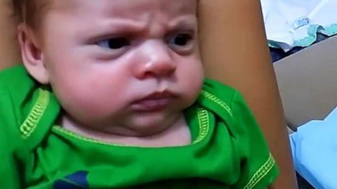 Angry expressions of this adorable kid will make you laugh