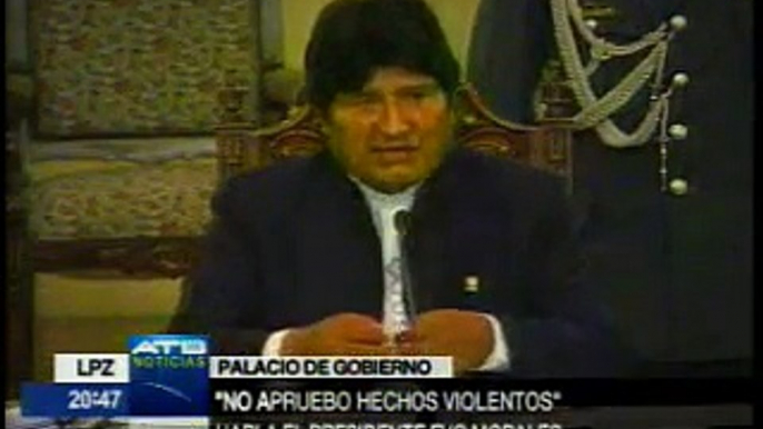 Evo Morales niega haber ordenado reprimir a indígenas y pide investigación internacional