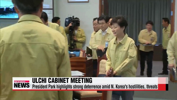 President Park highlights strong deterrence amid N. Korea's hostilities, threats