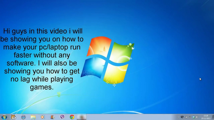 How to: Make your Pc-Laptop run faster & How to : Play Games with No Lags Windows 7 & Vista