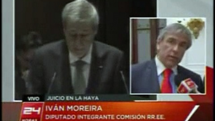 06DIC 1233 TV 24 HORAS CHILE  DECLARACIONES DE IVAN MOREIRA DIPUTADO INTEGRANTE COMISION RREE SOBRE ANUNCIO DE BOLIVIA DE DEMANDA MARITIMA