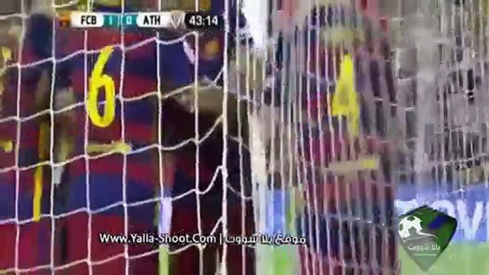 مشاهدة  اهداف مباراة   برشلونة 1_1 اتلتيك بلباو  بتاريخ 17-08-2015 كأس السوبر الأسباني 2015