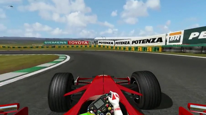 [F1 Challenge BG2008] 1:15,896 with a Massa's 2008 Ferrari in Interlagos, Brazil