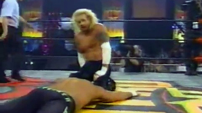 WCW DDP vs Kanyon & Flock, Goldberg saves, Nitro 05/10/1998