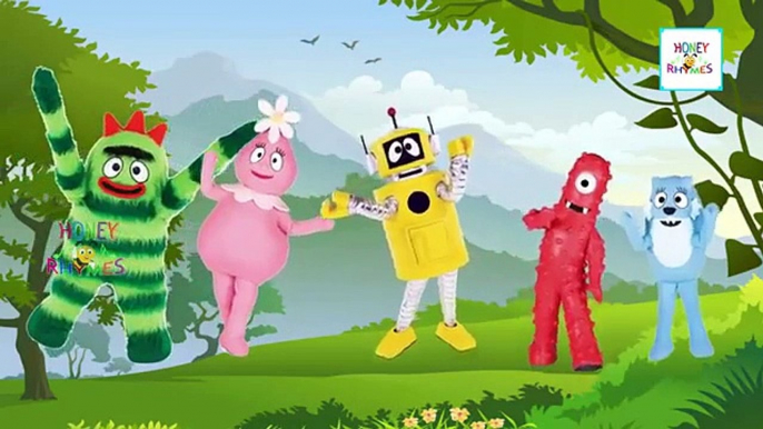 Finger Family Cartoon Rhymes for Children | Teletubbies The Simpsons  Yo Gabba Gabba!  Cartoon Songs