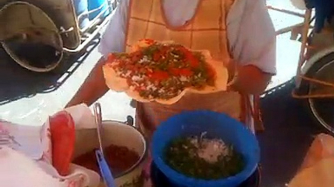 Tostada borracha de San Luis Potosi, Mexico