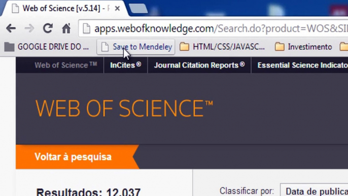 Mendeley - Como exportar do Web Of Science direto para o Mendeley