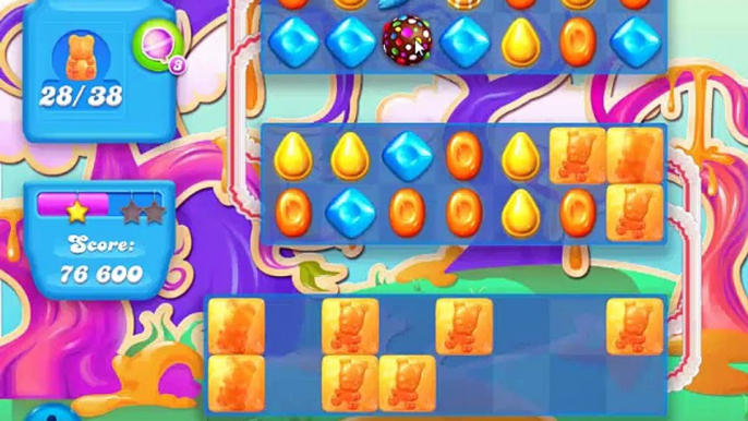 Candy Crush Soda Saga - Color Bomb and Fish Combo