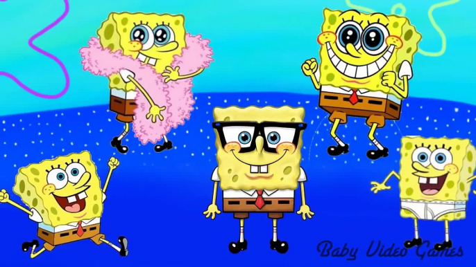 Finger Family Nursery Rhymes Spongebob Cartoon Song for Kids & Daddy Finger Song