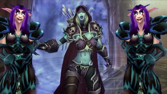 World of Warcraft Cataclysm. sylvanas windrunner plays Marilyn Manson's ( From Dead To The World)