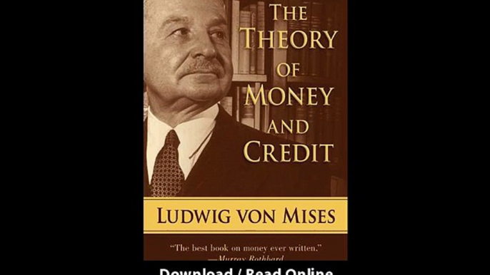 The Theory Of Money And Credit -  BOOK PDF